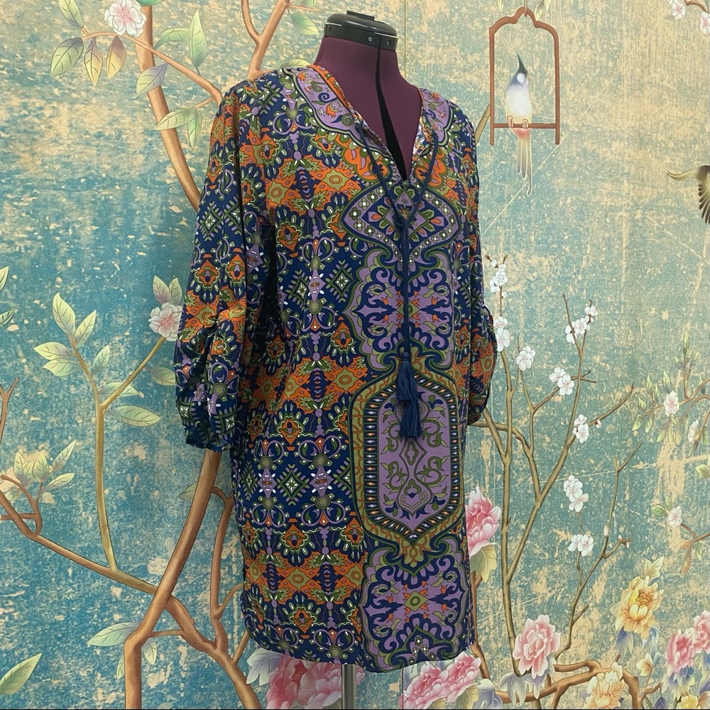 NLW Print Tunic Top